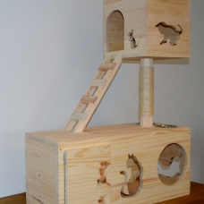 Image pour l'annonce Arbre à chat en bois naturel