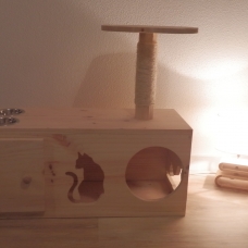 Image pour l'annonce Arbre à chat en bois naturel