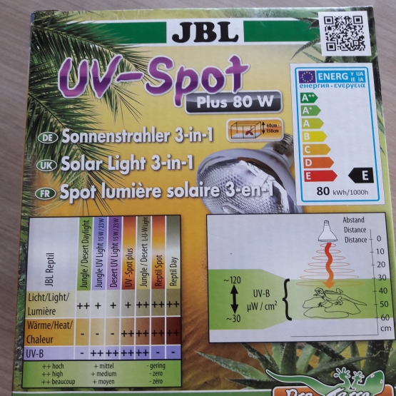 Image pour l'annonce Ampoule 3 en 1 : lumière, UV-B, chaleur (plus de 80W)
