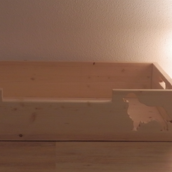 Image pour l'annonce Panier pour chien en bois naturel