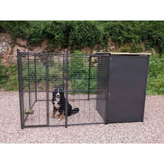 Image pour l'annonce Chenil 3x2x2 avec abri et distributeur de croquettes