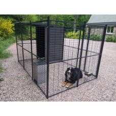 Image pour l'annonce Chenil 3x2x2 avec abri et distributeur de croquettes